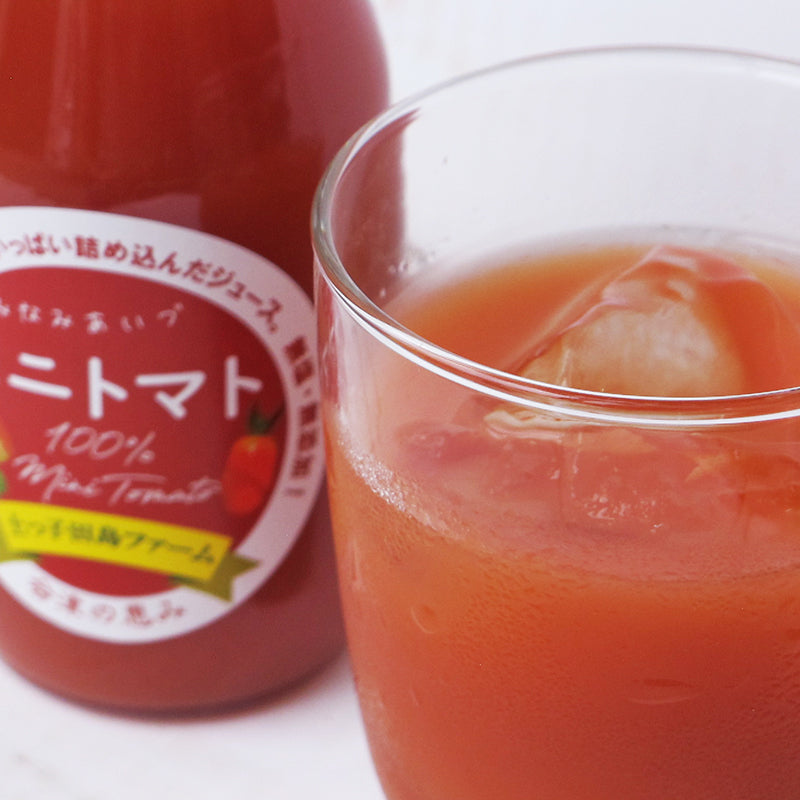 ミニトマトジュース２００ｍｌ入り　１００％　無塩・無添加　南会津町産ミニトマト使用　濃厚　土っ子田島ファーム　福島県/南会津  ギフト