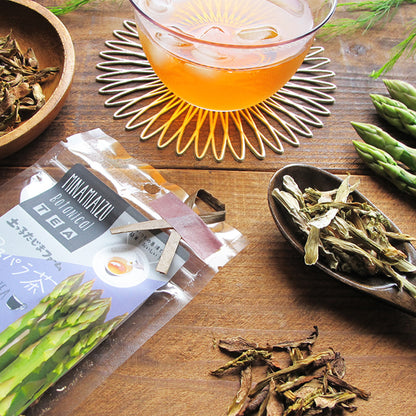 パッケージリニューアル！南会津アスパラ茶　東洋大学の皆さんと共同開発　南会津フレイル予防ツーリズム　自社栽培　土っ子田島ファーム　福島県/南会津