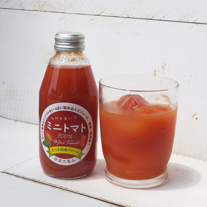 ミニトマトジュース２００ｍｌ入り　１００％　無塩・無添加　南会津町産ミニトマト使用　濃厚　土っ子田島ファーム　福島県/南会津  ギフト